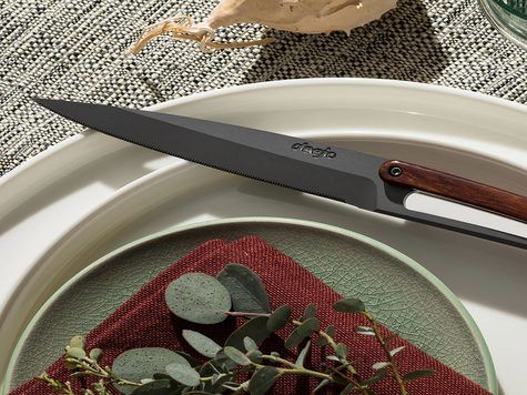 6 Deejo de table Prestige Serrated, Bois corail