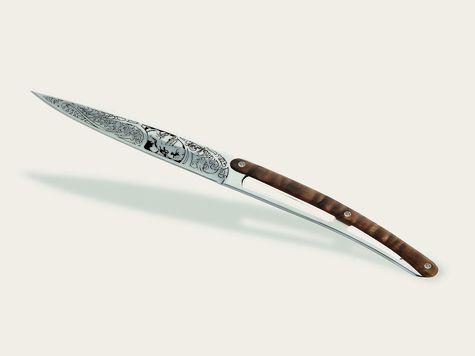 6 Deejo de table Prestige, Noyer / Chasse