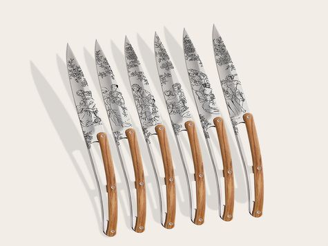 6 Deejo de table Prestige, Olivier / Toile de Jouy