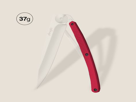 Manche aluminium rouge, pour Deejo 37GR